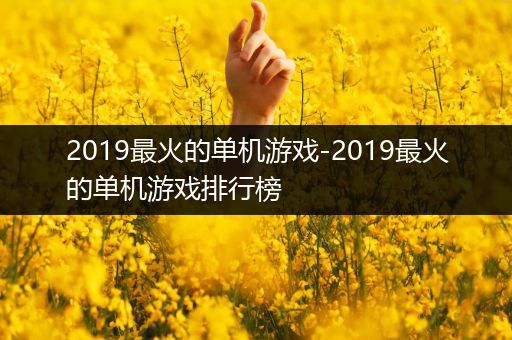 2019最火的单机游戏-2019最火的单机游戏排行榜