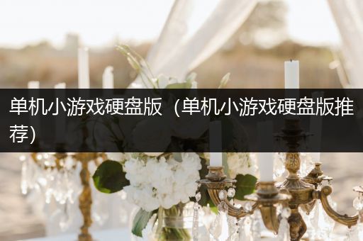 单机小游戏硬盘版（单机小游戏硬盘版推荐）