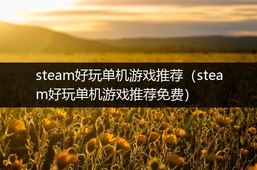 steam好玩单机游戏推荐（steam好玩单机游戏推荐免费）