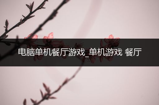 电脑单机餐厅游戏_单机游戏 餐厅