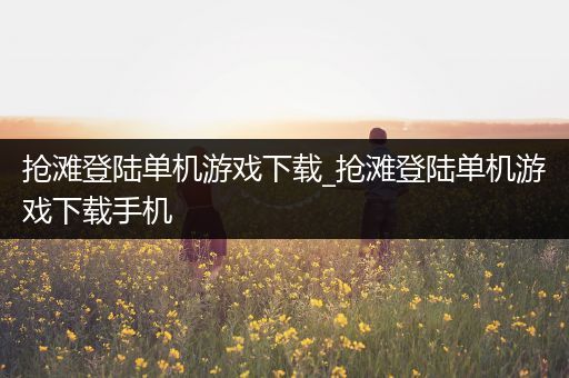 抢滩登陆单机游戏下载_抢滩登陆单机游戏下载手机