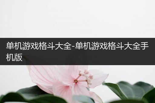 单机游戏格斗大全-单机游戏格斗大全手机版