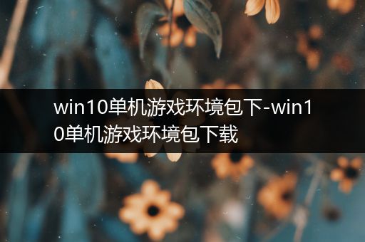 win10单机游戏环境包下-win10单机游戏环境包下载
