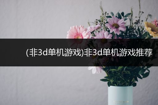 （非3d单机游戏)非3d单机游戏推荐