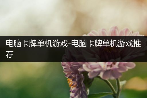 电脑卡牌单机游戏-电脑卡牌单机游戏推荐