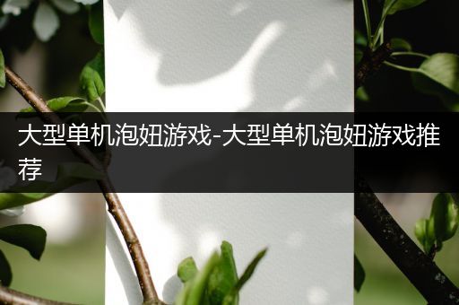 大型单机泡妞游戏-大型单机泡妞游戏推荐