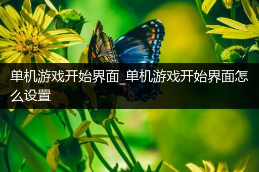 单机游戏开始界面_单机游戏开始界面怎么设置
