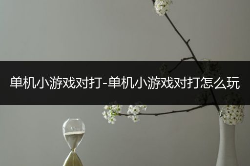 单机小游戏对打-单机小游戏对打怎么玩