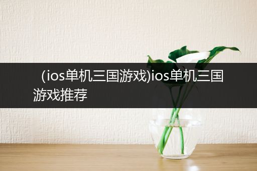 （ios单机三国游戏)ios单机三国游戏推荐