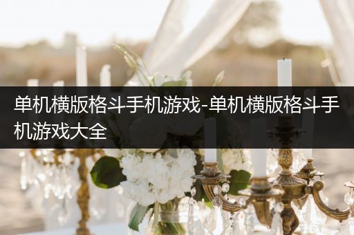 单机横版格斗手机游戏-单机横版格斗手机游戏大全