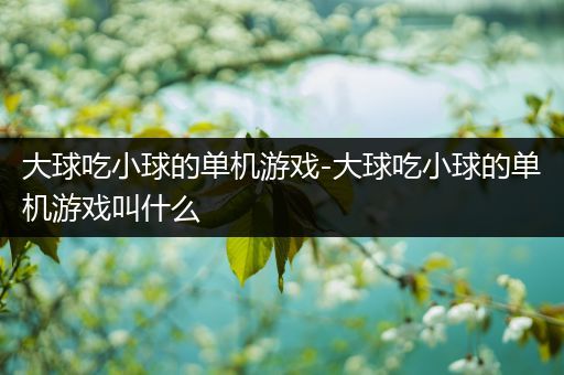 大球吃小球的单机游戏-大球吃小球的单机游戏叫什么