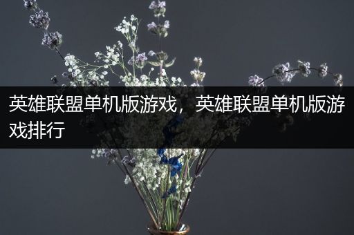 英雄联盟单机版游戏，英雄联盟单机版游戏排行