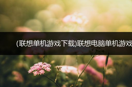 （联想单机游戏下载)联想电脑单机游戏