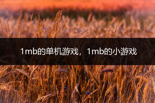 1mb的单机游戏，1mb的小游戏