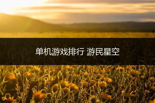 单机游戏排行 游民星空
