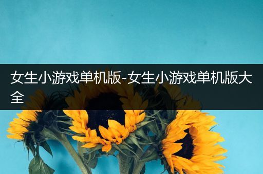 女生小游戏单机版-女生小游戏单机版大全