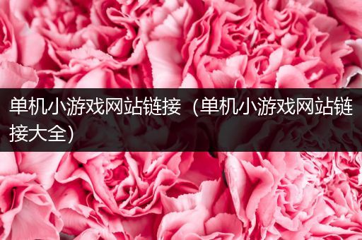 单机小游戏网站链接（单机小游戏网站链接大全）