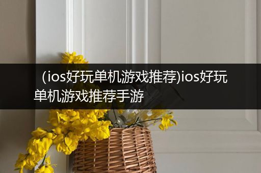 （ios好玩单机游戏推荐)ios好玩单机游戏推荐手游