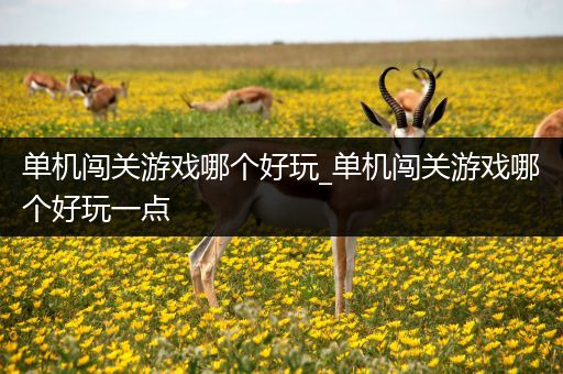 单机闯关游戏哪个好玩_单机闯关游戏哪个好玩一点