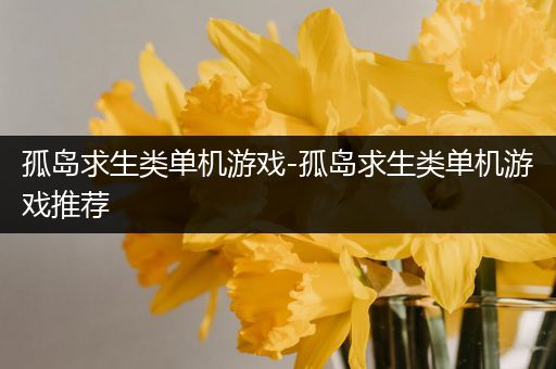 孤岛求生类单机游戏-孤岛求生类单机游戏推荐