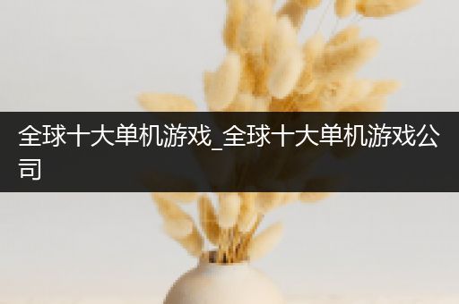 全球十大单机游戏_全球十大单机游戏公司