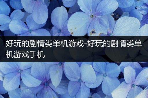 好玩的剧情类单机游戏-好玩的剧情类单机游戏手机