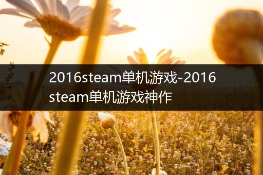 2016steam单机游戏-2016steam单机游戏神作