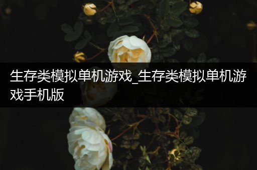 生存类模拟单机游戏_生存类模拟单机游戏手机版