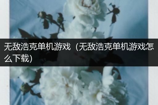 无敌浩克单机游戏（无敌浩克单机游戏怎么下载）
