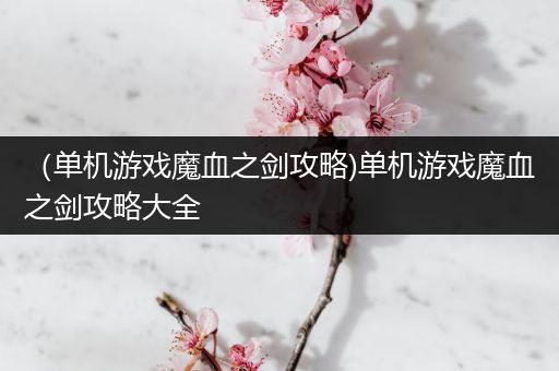 （单机游戏魔血之剑攻略)单机游戏魔血之剑攻略大全