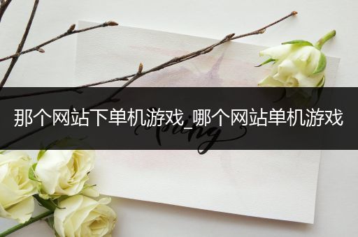 那个网站下单机游戏_哪个网站单机游戏