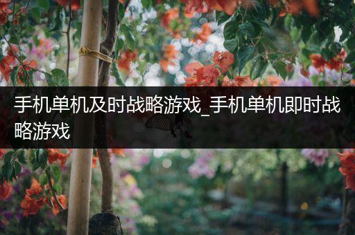 手机单机及时战略游戏_手机单机即时战略游戏