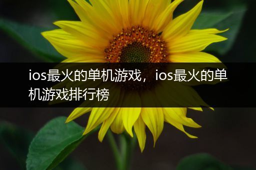ios最火的单机游戏，ios最火的单机游戏排行榜
