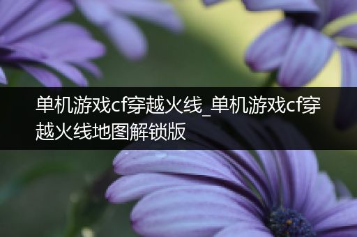 单机游戏cf穿越火线_单机游戏cf穿越火线地图解锁版
