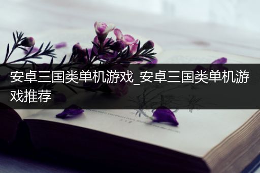 安卓三国类单机游戏_安卓三国类单机游戏推荐