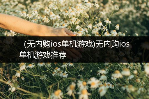 （无内购ios单机游戏)无内购ios单机游戏推荐