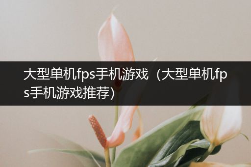 大型单机fps手机游戏（大型单机fps手机游戏推荐）