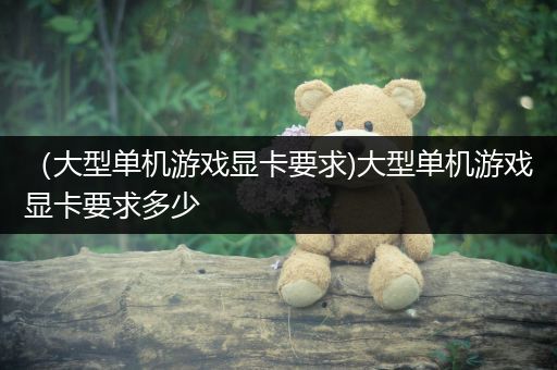 （大型单机游戏显卡要求)大型单机游戏显卡要求多少