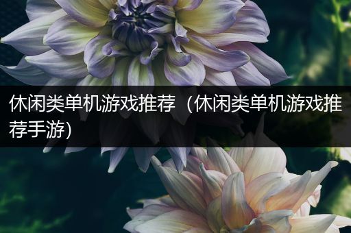 休闲类单机游戏推荐（休闲类单机游戏推荐手游）