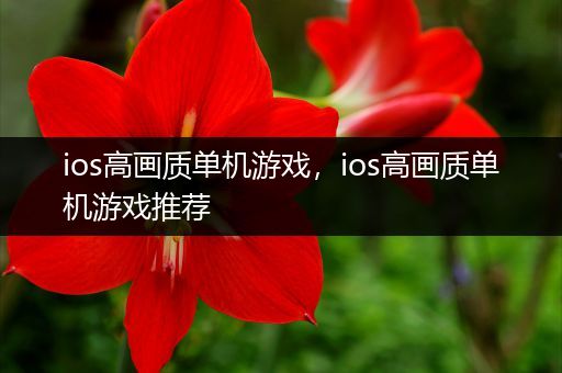 ios高画质单机游戏，ios高画质单机游戏推荐