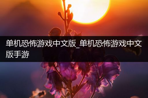 单机恐怖游戏中文版_单机恐怖游戏中文版手游