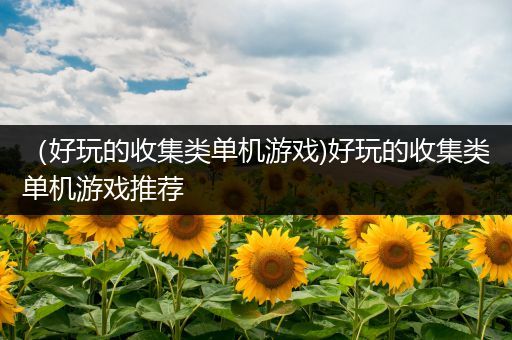 （好玩的收集类单机游戏)好玩的收集类单机游戏推荐