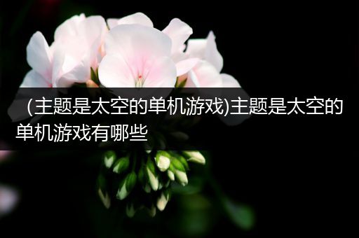 （主题是太空的单机游戏)主题是太空的单机游戏有哪些