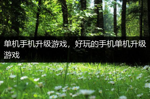 单机手机升级游戏，好玩的手机单机升级游戏