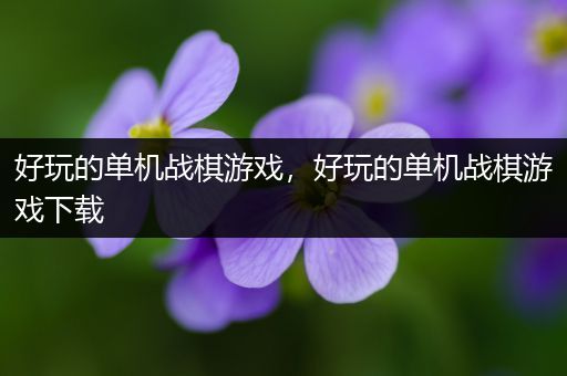 好玩的单机战棋游戏，好玩的单机战棋游戏下载