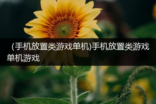 （手机放置类游戏单机)手机放置类游戏单机游戏