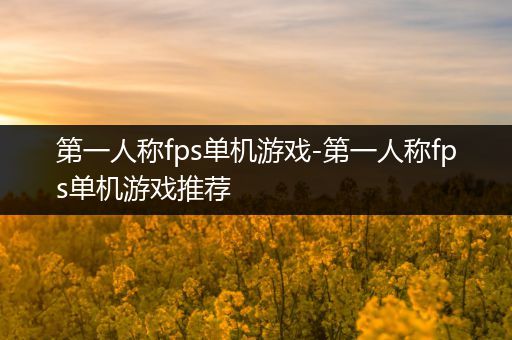 第一人称fps单机游戏-第一人称fps单机游戏推荐