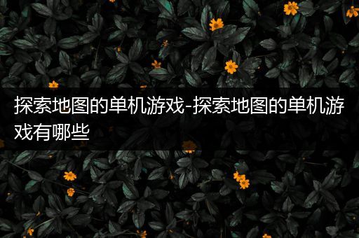 探索地图的单机游戏-探索地图的单机游戏有哪些