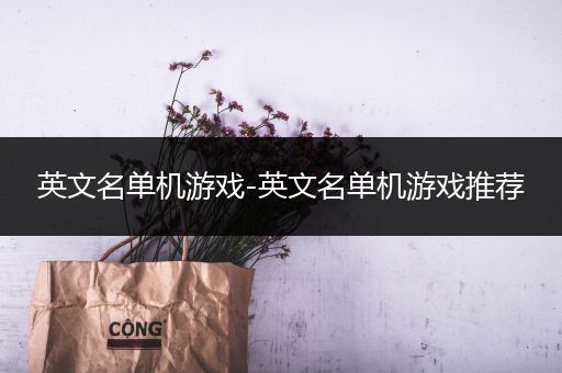 英文名单机游戏-英文名单机游戏推荐
