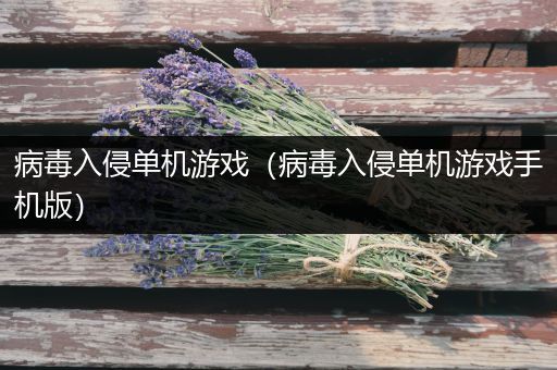 病毒入侵单机游戏（病毒入侵单机游戏手机版）